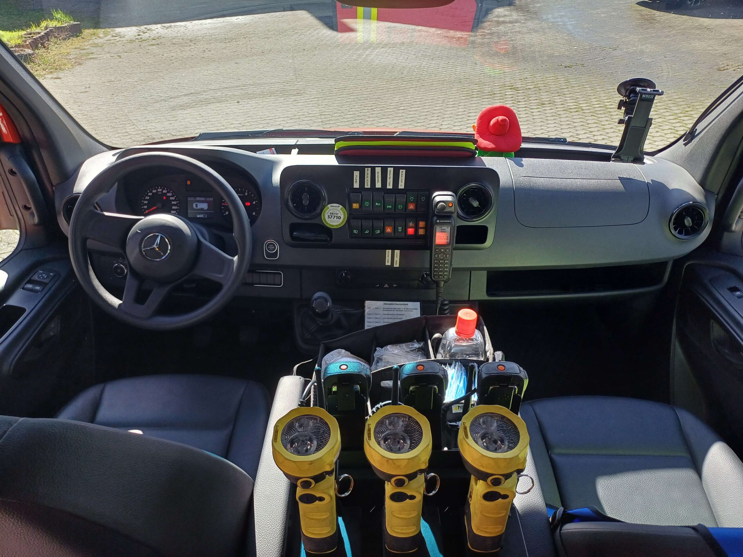 Fahrerraum Feuerwehrauto
